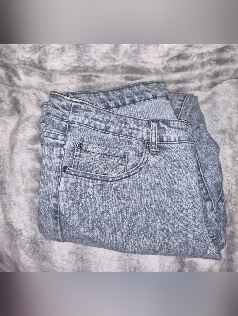 DOTS Curvy women’s size 20 skinny jeans in a light blue Acid.